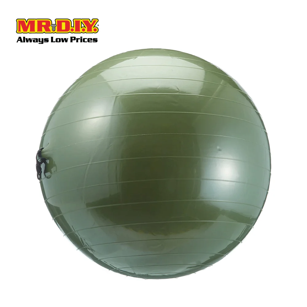 LIVEUP Sports Exercise Gym Ball With Expander - Grey (65cm) LS3227 - Image 4
