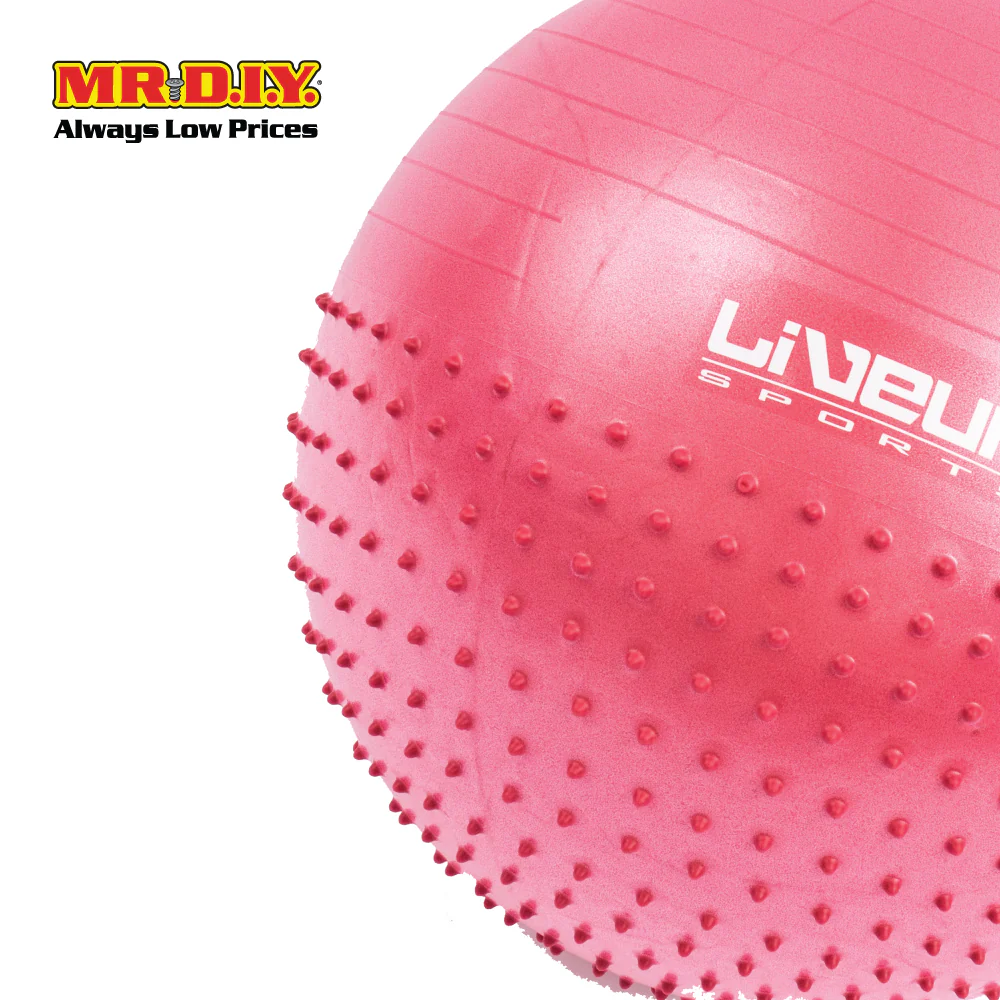 LIVEUP Sports Inflatable Gym Exercise Half Massage Ball (65cm) LS3569 - Image 3