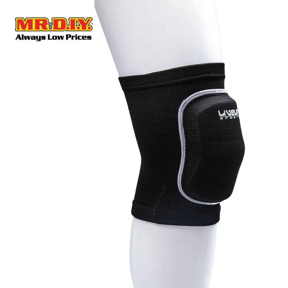 LIVEUP Sports Knee Support With Foam Pad L/XL - Black LS5706 - Image 3