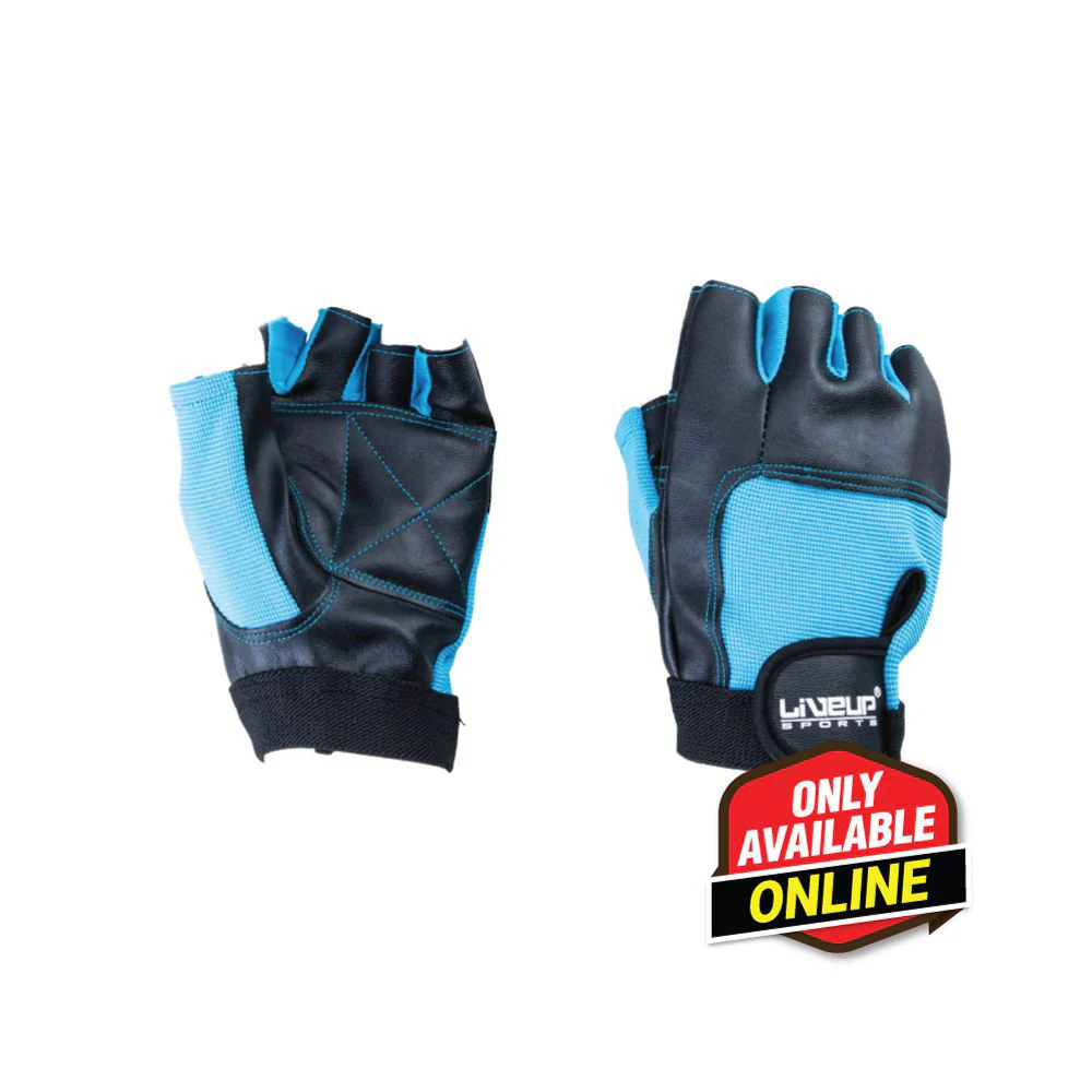 LIVEUP Sports Training Gloves (1 Pair) - Blue LS3058 - Image 3