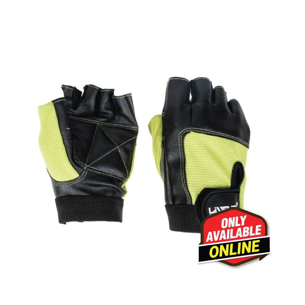LIVEUP Sports Training Gloves (1 Pair) - Green LS3058 - Image 3