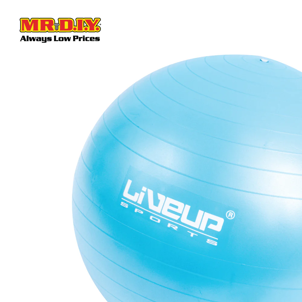 LIVEUP Sports Yoga Exercise Gym Anti-Burst Ball - Blue (55cm) LS3222 - Image 2