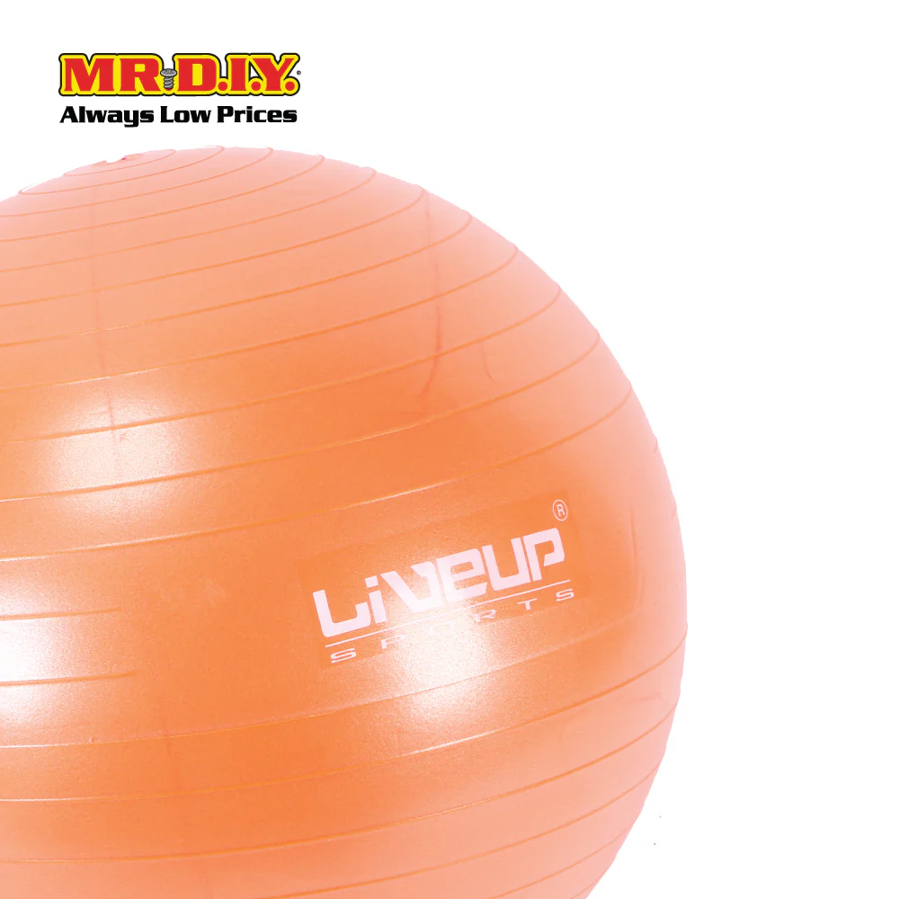 LIVEUP Sports Yoga Exercise Gym Anti-Burst Ball - Orange (65cm) LS3222 - Image 2