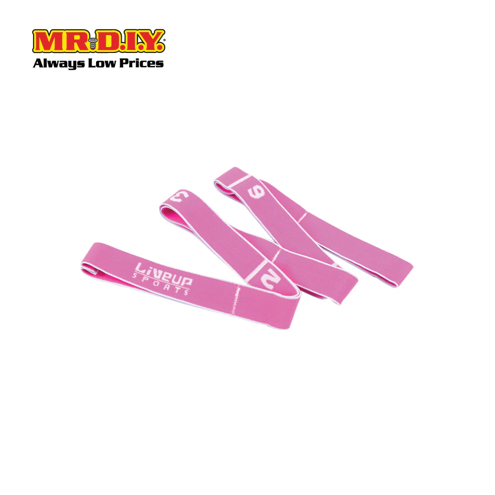 LIVEUP Sports Yoga Gym Resistance Band (Light) - Pink LS3660 - Image 4