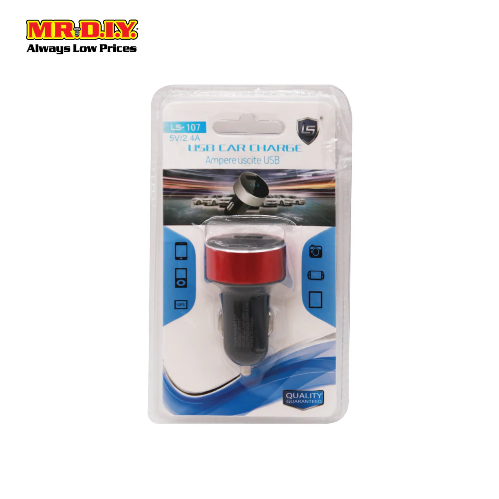LS Premium USB Port Car Charger 2.4A (2 Ports) - Image 7