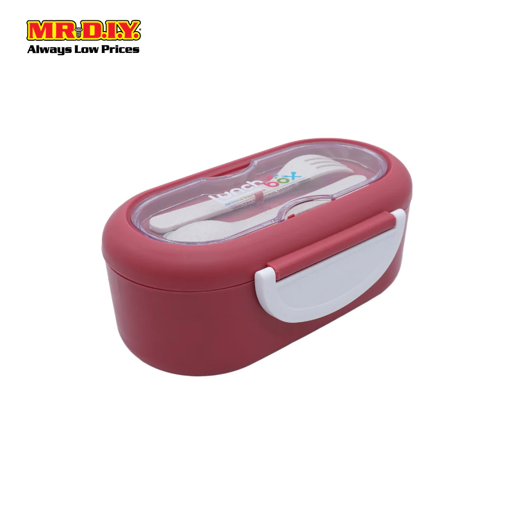 (MR.DIY) Lunch Box With Cutlery Set (1000ml) - Image 2