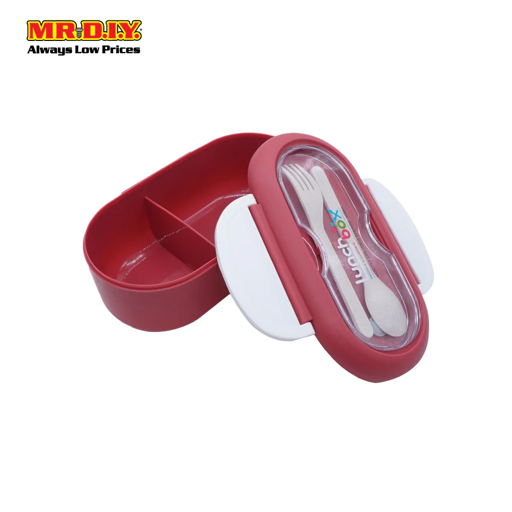 (MR.DIY) Lunch Box With Cutlery Set (1000ml) - Image 3