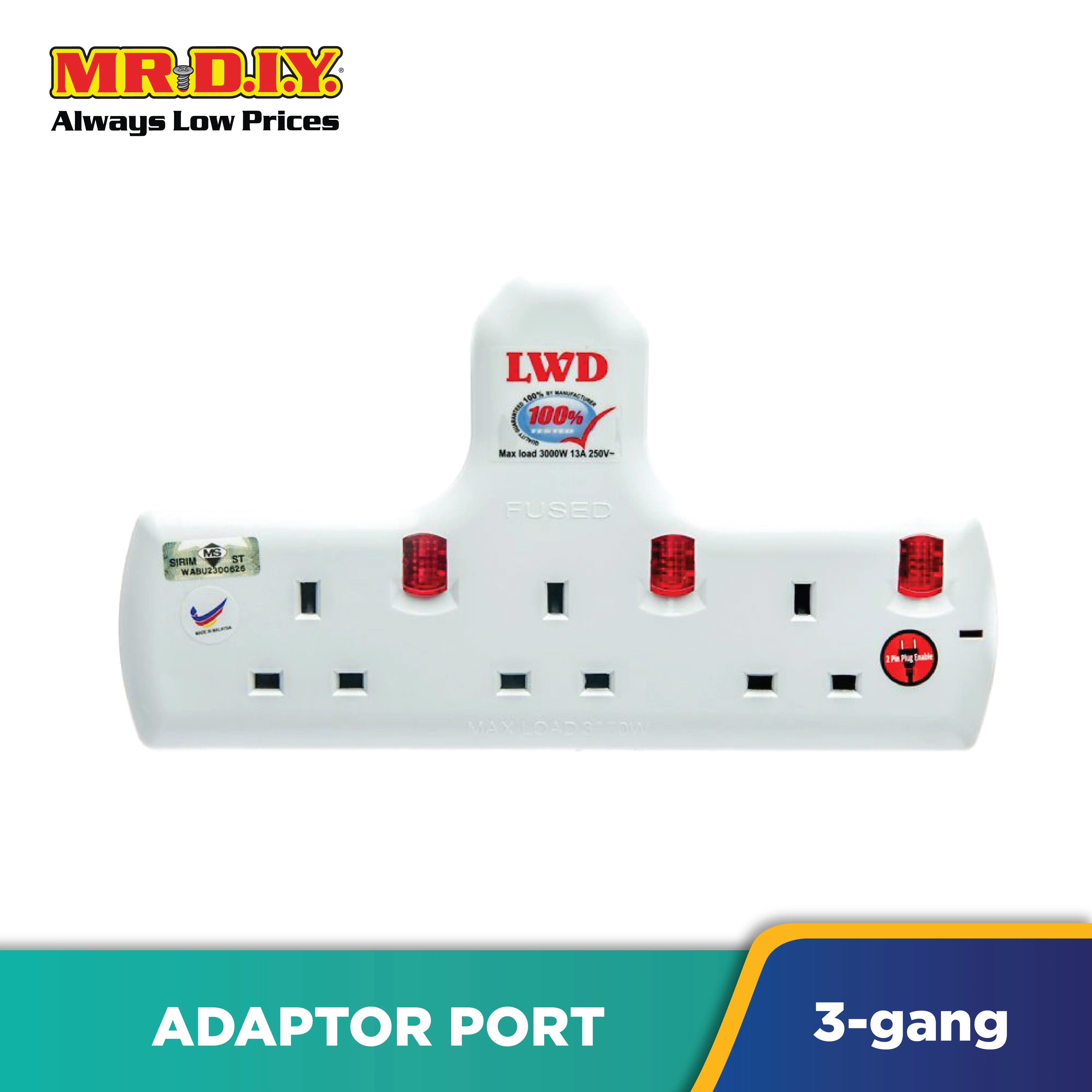 LWD 3 Gang Adapter Port - Image 2
