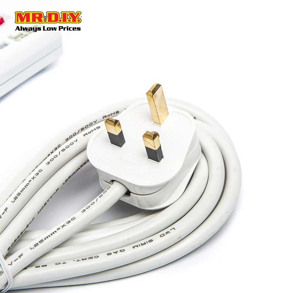 LWD 4-Gang Way Extension Trailing Socket (5m) - Image 4