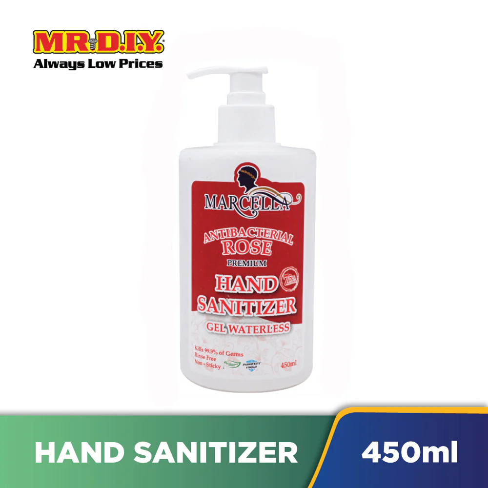 MARCELLA Anti Bacterial Rose Premium Hand Sanitizer Gel Waterless - Image 5