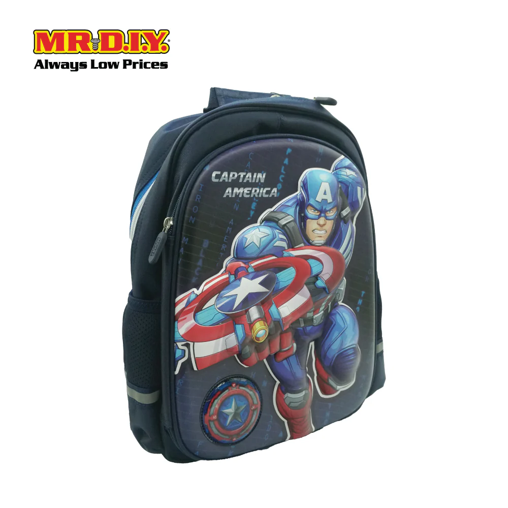 MARVEL Avengers Captain America Fashion School Bag for Student - Image 2