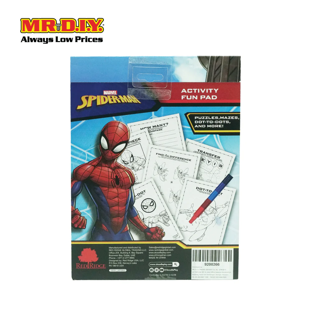 Marvel Spider-Man Fun Pad Stackable Crayon - Image 2