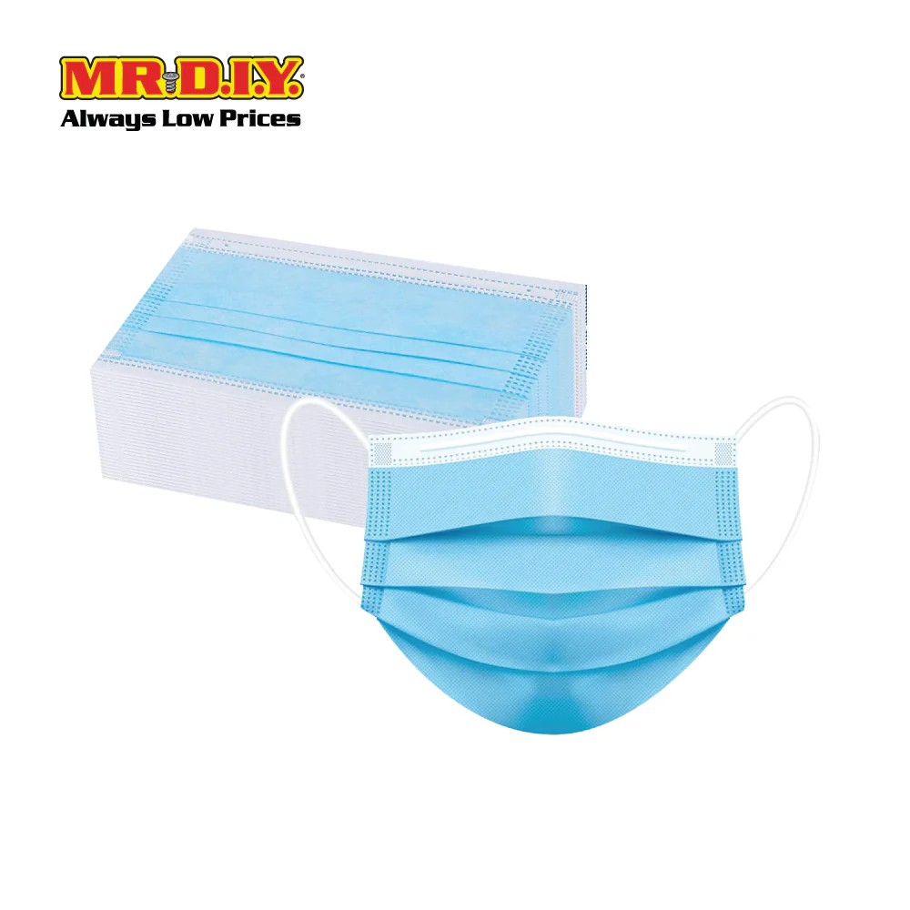 MILKON 3-Ply Disposable Child Medical Face Mask Blue (30pcs) - Image 3