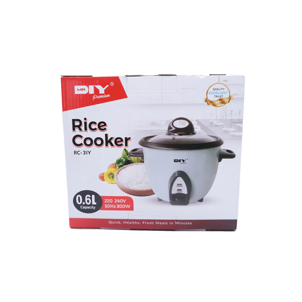 (MR.DIY) 0.6L Mini Rice Cooker RC-3IY - Image 2