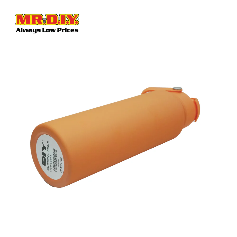 (MR. DIY) 1000ml BPA Free 304 Insulated Stainless Steel Bottle Tumbler - ORANGE -  Color Series - Image 2