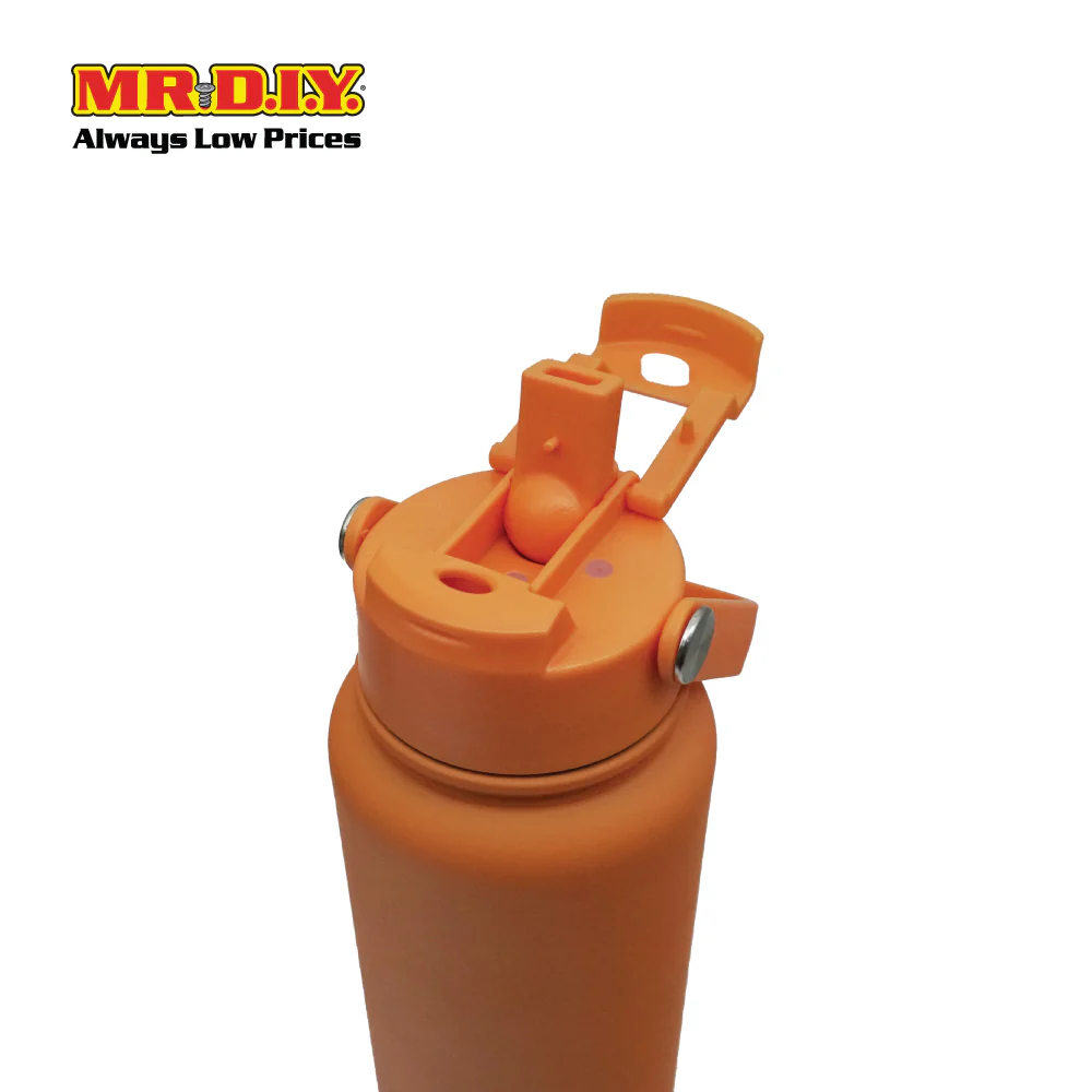 (MR. DIY) 1000ml BPA Free 304 Insulated Stainless Steel Bottle Tumbler - ORANGE -  Color Series - Image 3