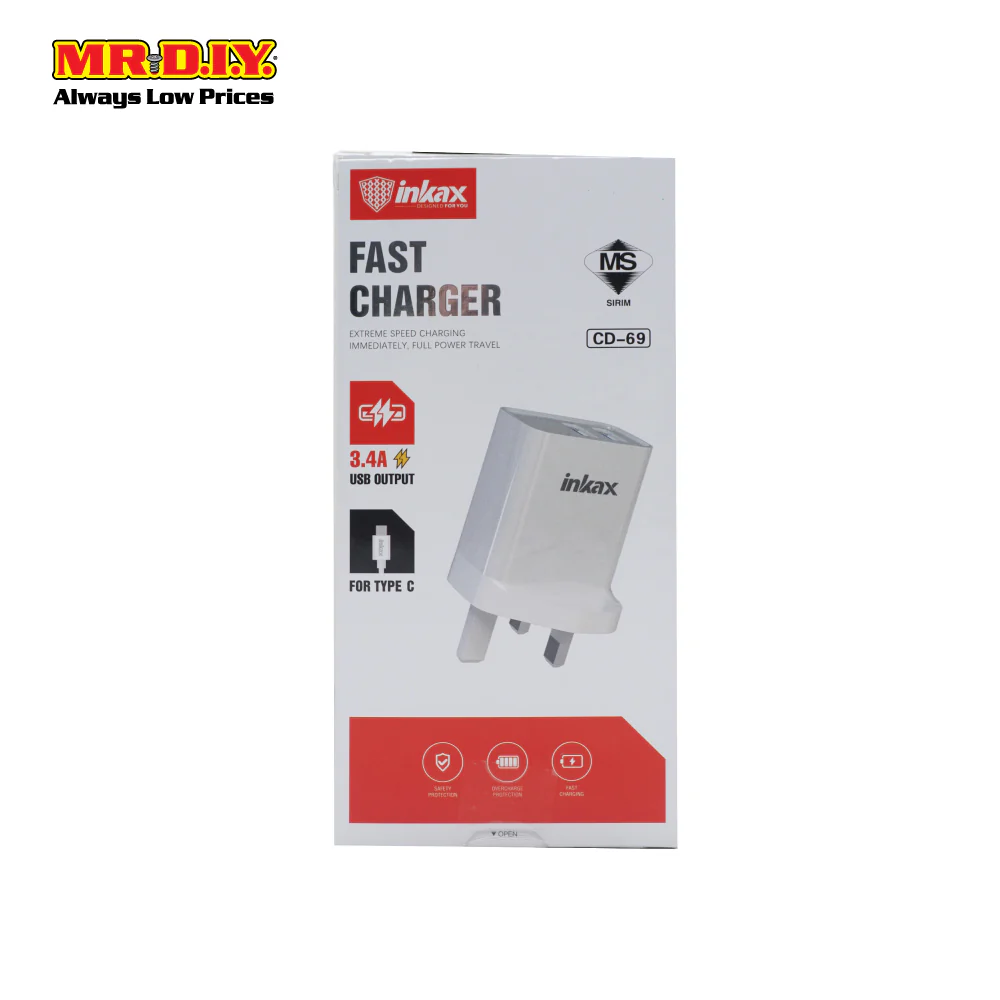 (MR.DIY) 18W 3.4A Type-C Fast Charger Set With Adapter - Image 4