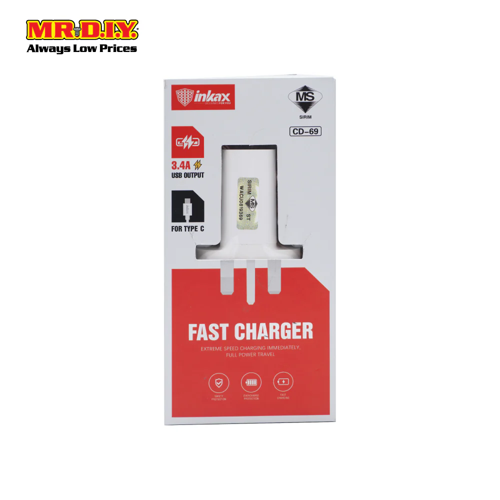 (MR.DIY) 18W 3.4A Type-C Fast Charger Set With Adapter - Image 5