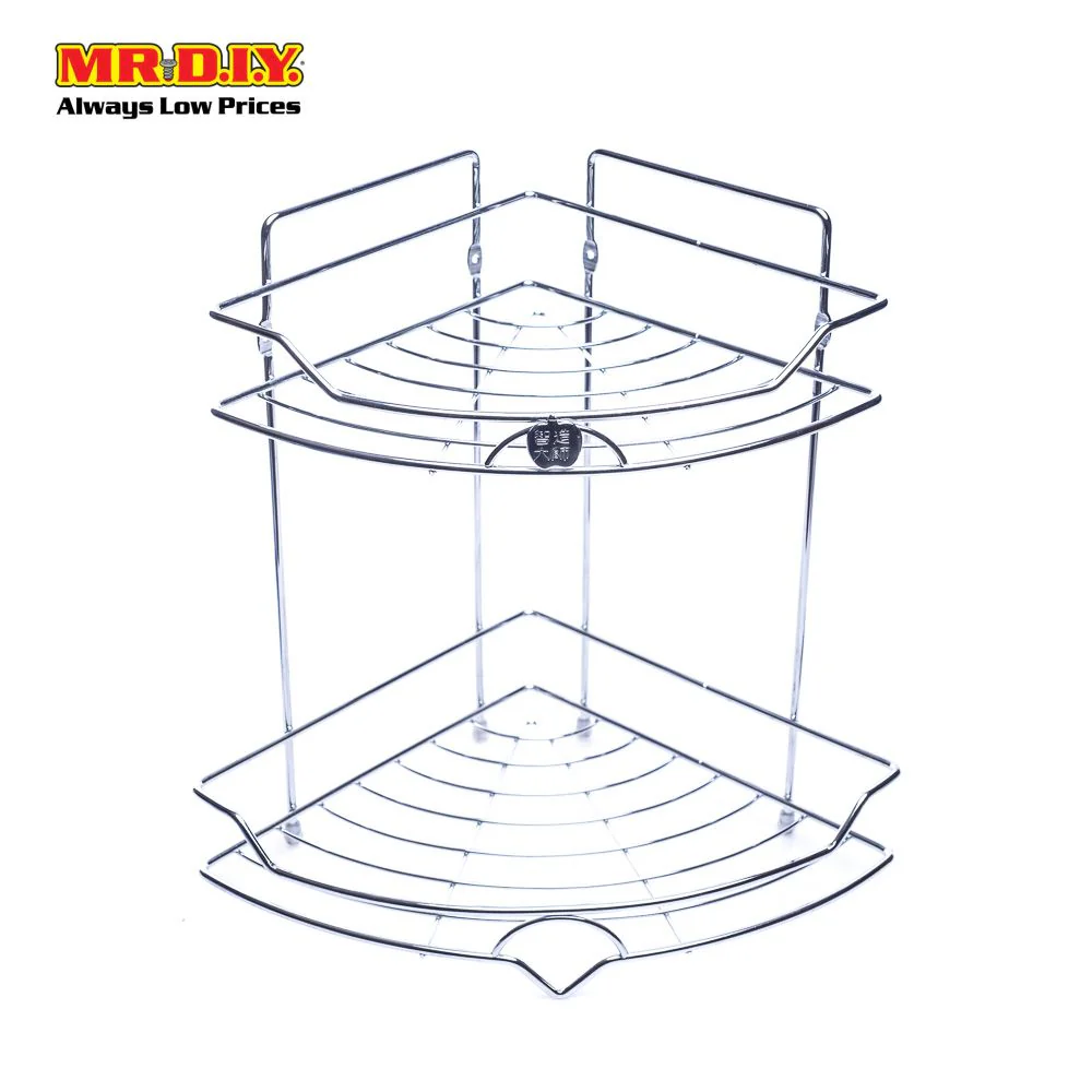 (MR.DIY) 2-Layers Stainless Steel Storage Rack for Bathroom - Image 3