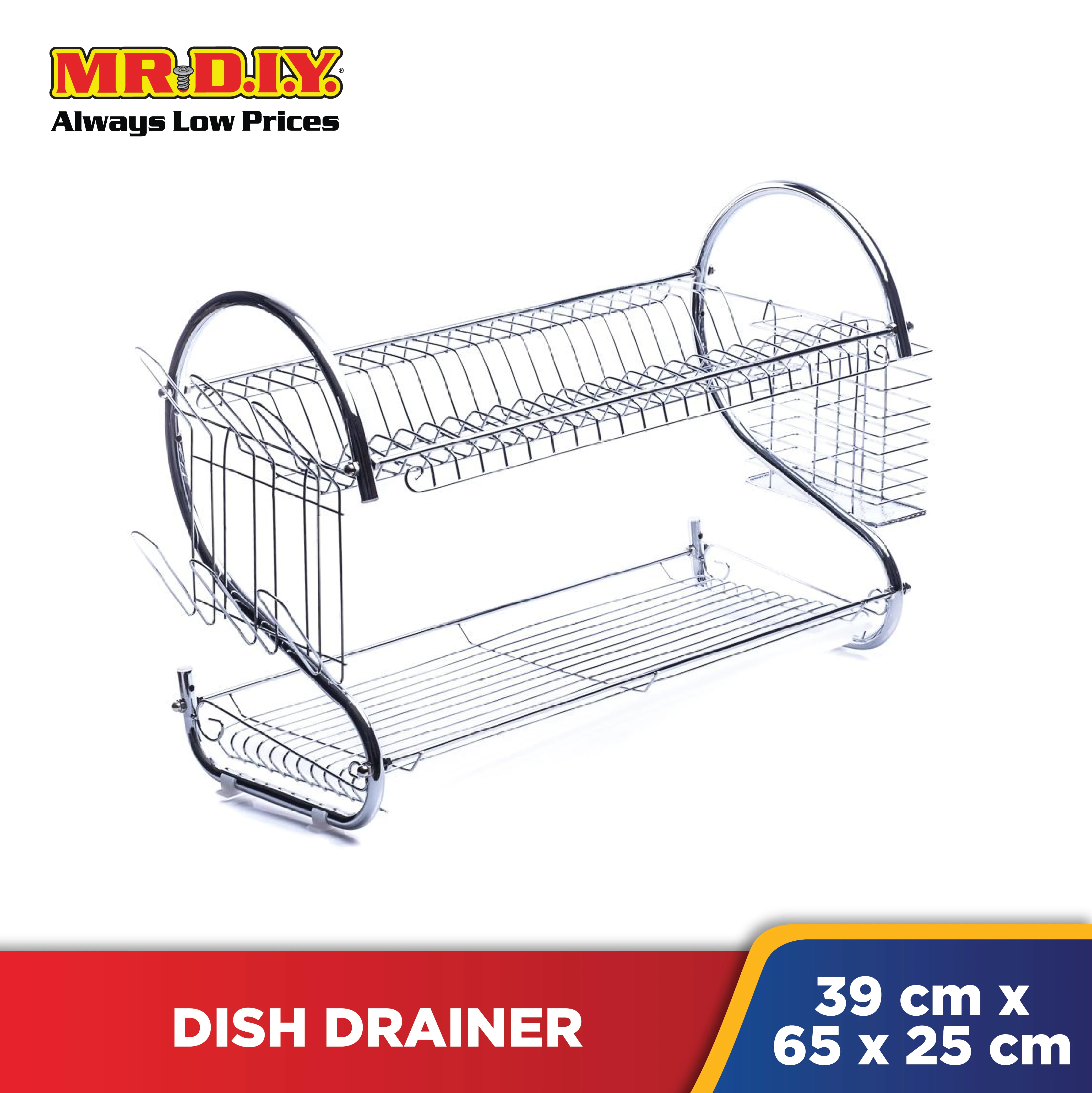 (MR.DIY) 2 Tier Dish Drainer (39x65x25cm) - Image 2