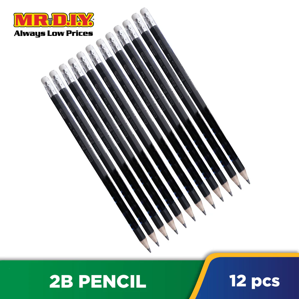 (MR.DIY) LITTLE TREE 2B Graphite Pencil Set [2.5mm] (12pcs) - Image 2