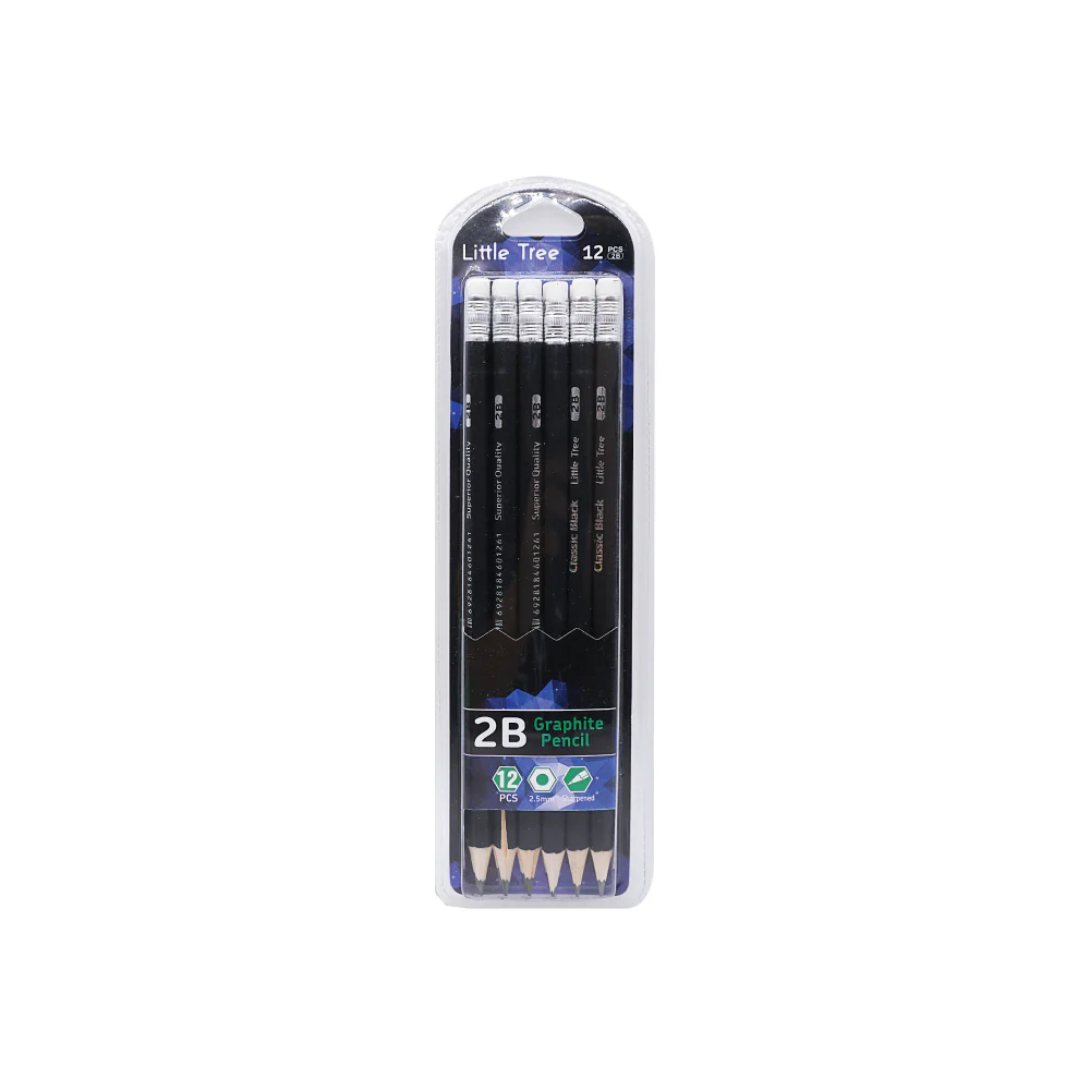 (MR.DIY) LITTLE TREE 2B Graphite Pencil Set [2.5mm] (12pcs) - Image 6