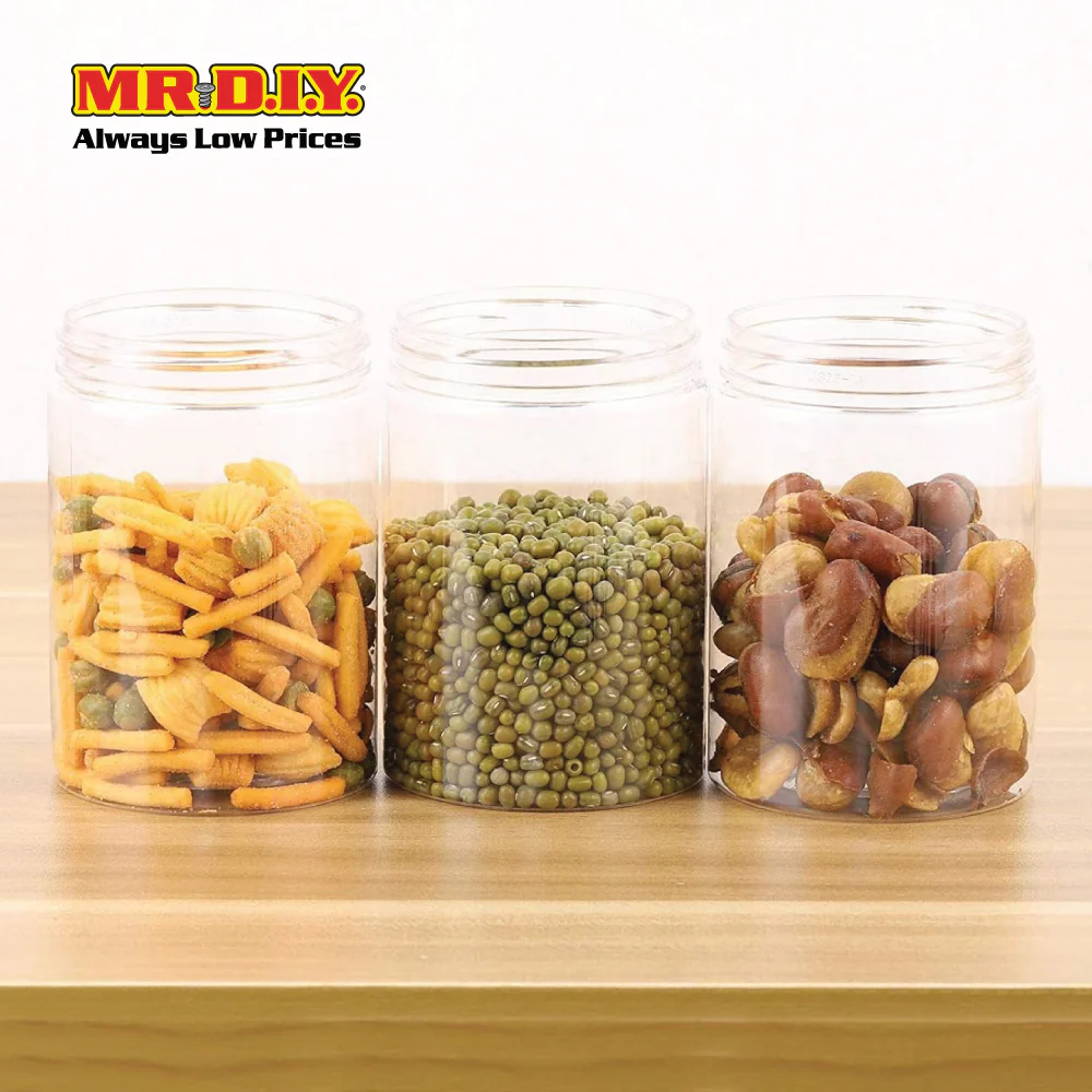 (MR.DIY) 3-Piece Storage Jar Set (450ml) - Image 2