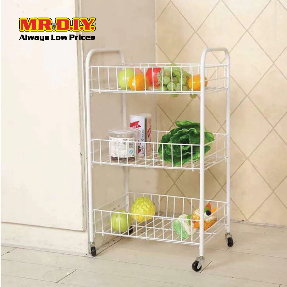 (MR.DIY) 3 Tier Wire Storage Cart - Image 5