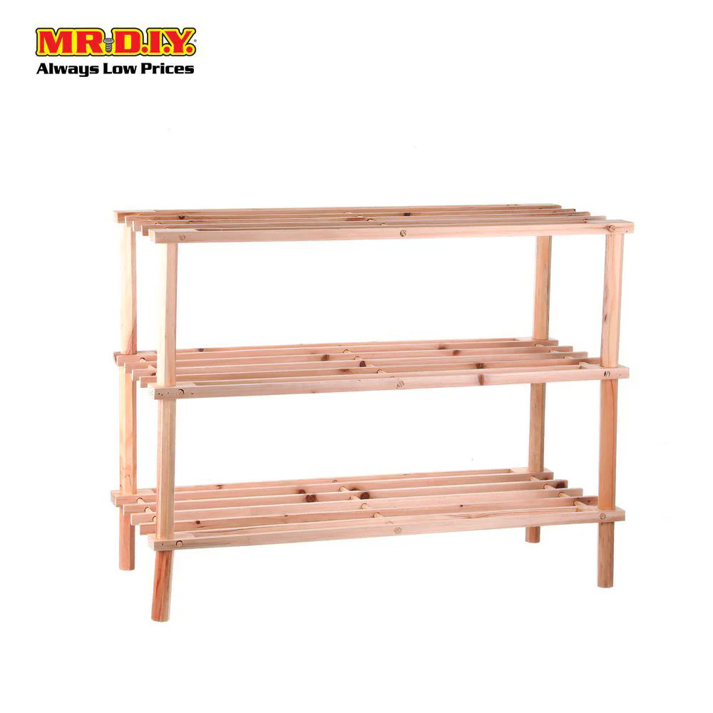 (MR.DIY) 3 Tier Wooden Shoes Rack (63cm x 55cm) - Image 5
