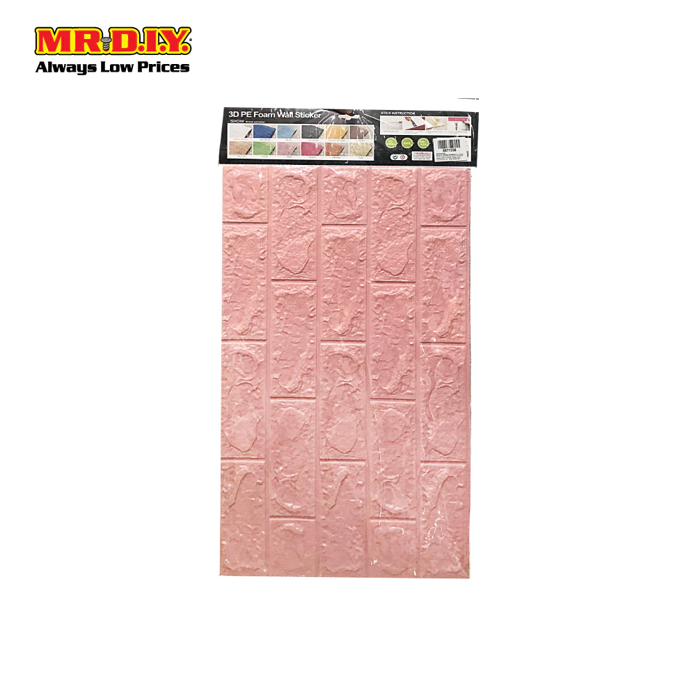 (MR.DIY) 3D Foam Brick Wall Sticker Wallpaper (70cm x 77cm) - Image 2