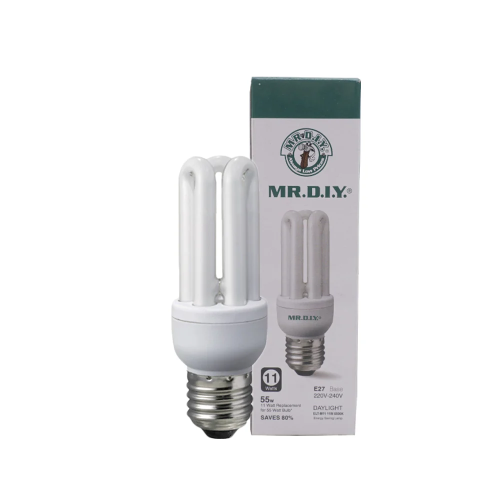 (MR.DIY) 3U Shape Bulb Daylight 11W - Image 2