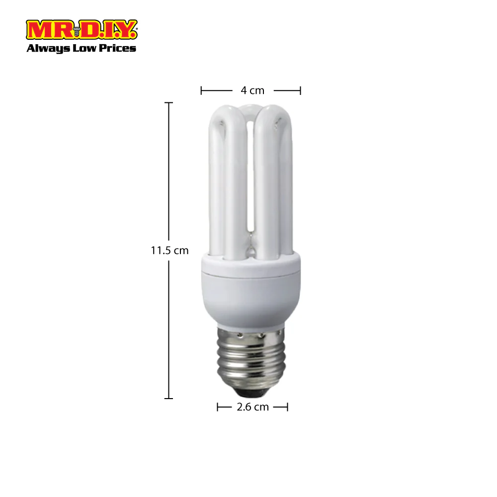 (MR.DIY) 3U Shape Bulb Daylight 11W - Image 3