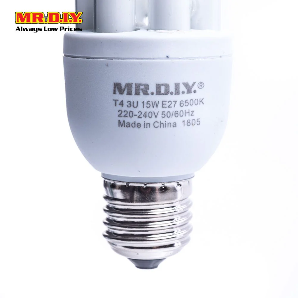 (MR.DIY) 3U Shape Bulb Daylight E27 (15W) - Image 3