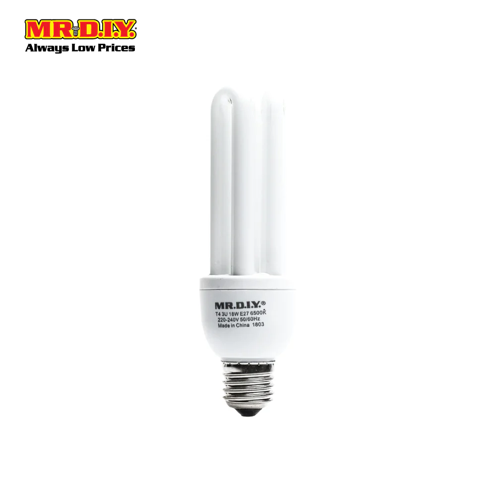 [BEST SELLER] (MR.DIY) 3U Shape Bulb Daylight E27 (18W) - Image 2