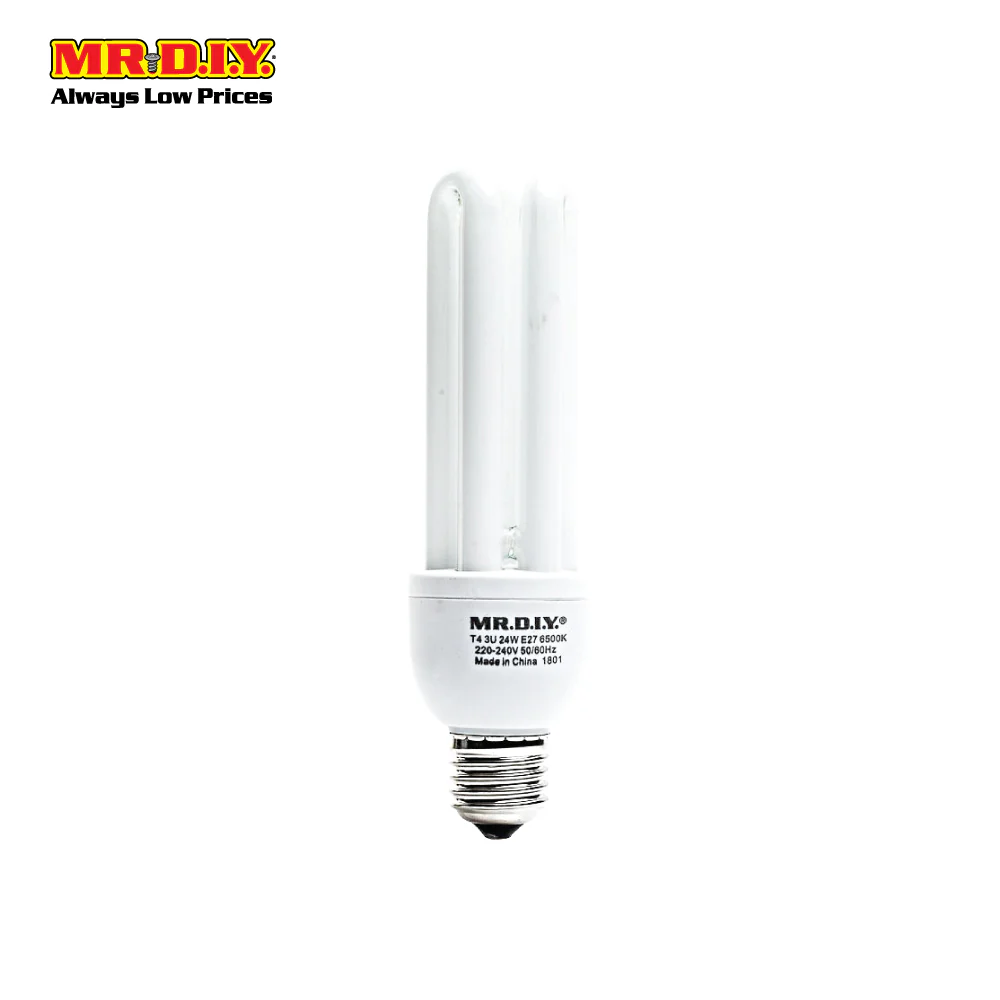 [BEST SELLER] (MR.DIY) 3U Shape Bulb Daylight E27 (24W) - Image 2