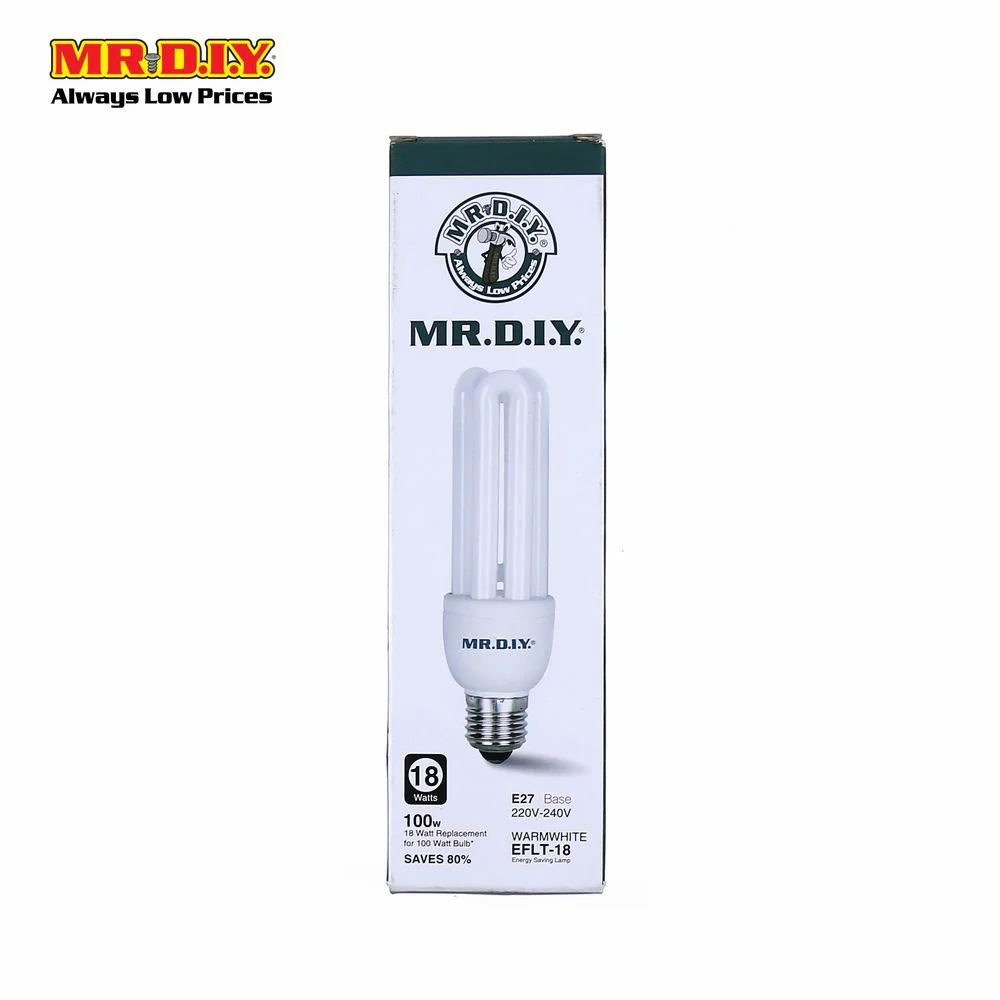 [BEST SELLER] (MR.DIY) 3U Shape LED Bulb Warm White E27 (18W) - Image 2