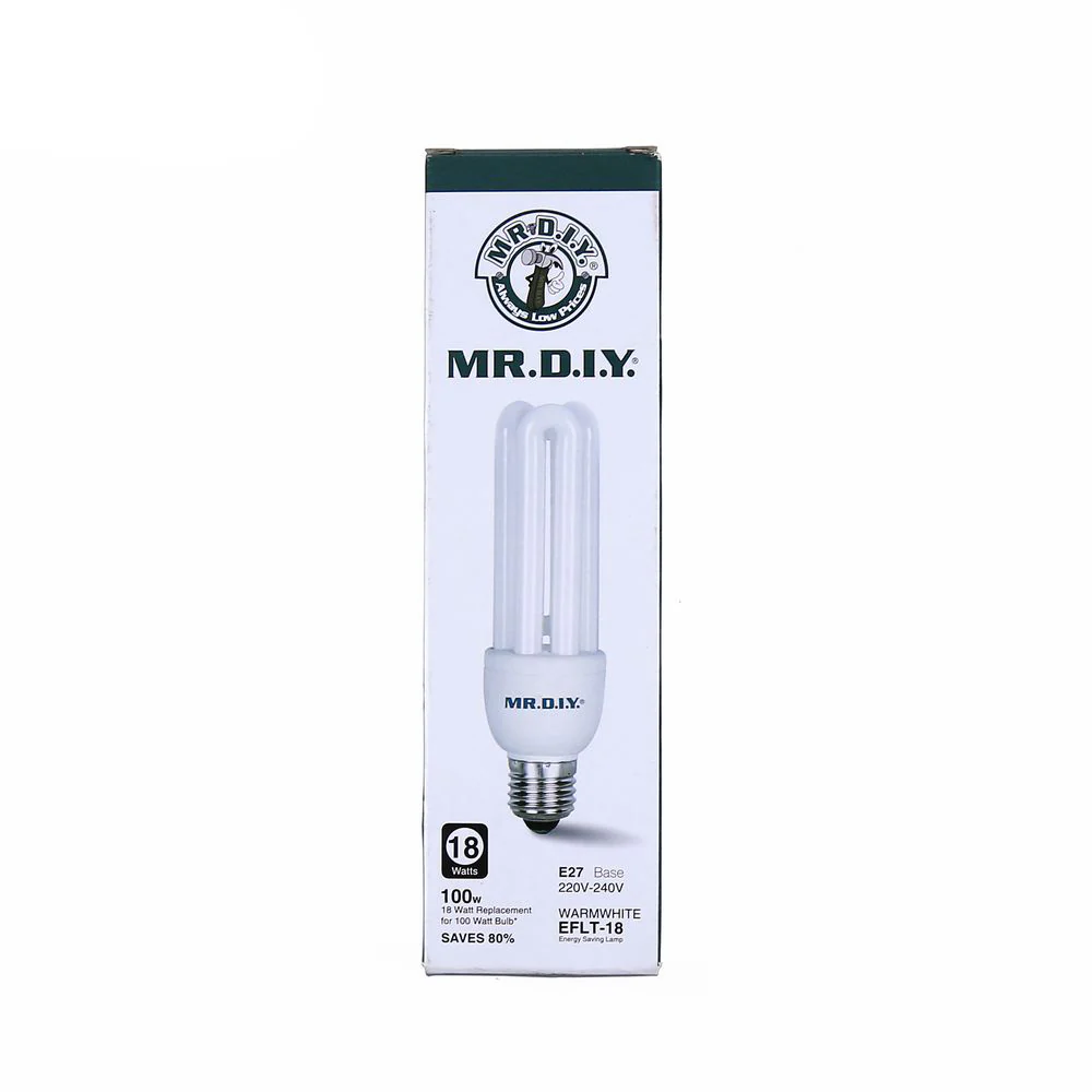 [BEST SELLER] (MR.DIY) 3U Shape LED Bulb Warm White E27 (18W) - Image 4