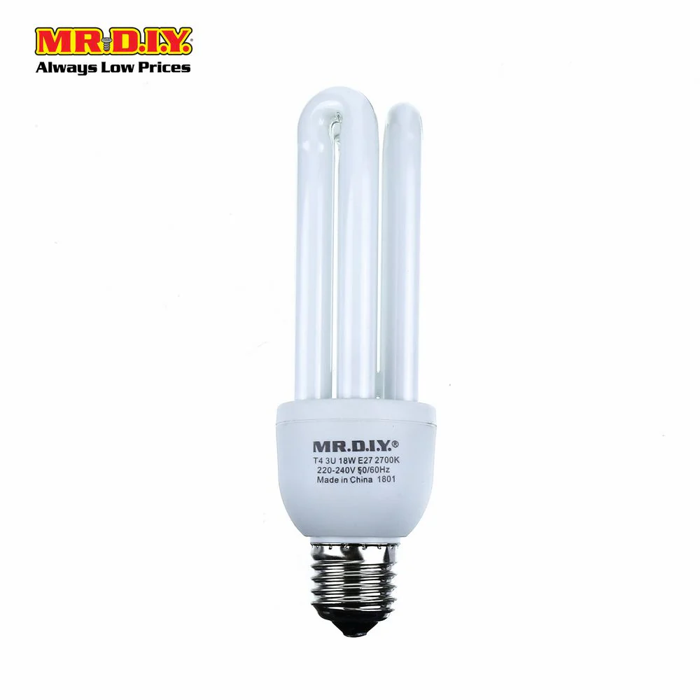 [BEST SELLER] (MR.DIY) 3U Shape LED Bulb Warm White E27 (18W) - Image 5