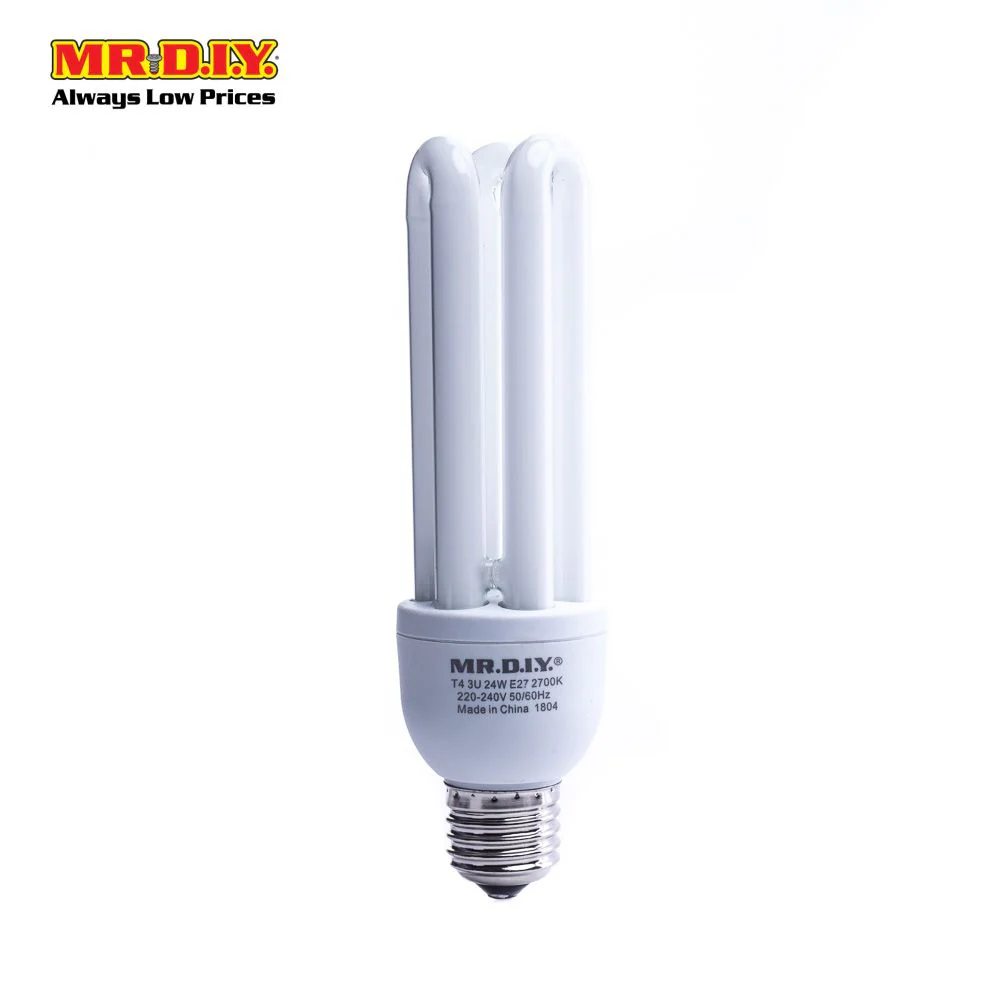 [BEST SELLER] (MR.DIY) 3U Shape LED Bulb Warm White E27 (24W) - Image 2