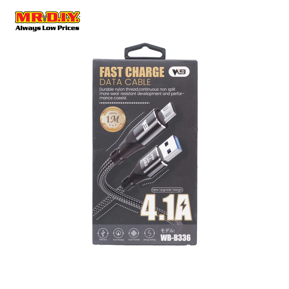 (MR.DIY) 4.1A Micro USB Cable (1 Meter) - Image 3