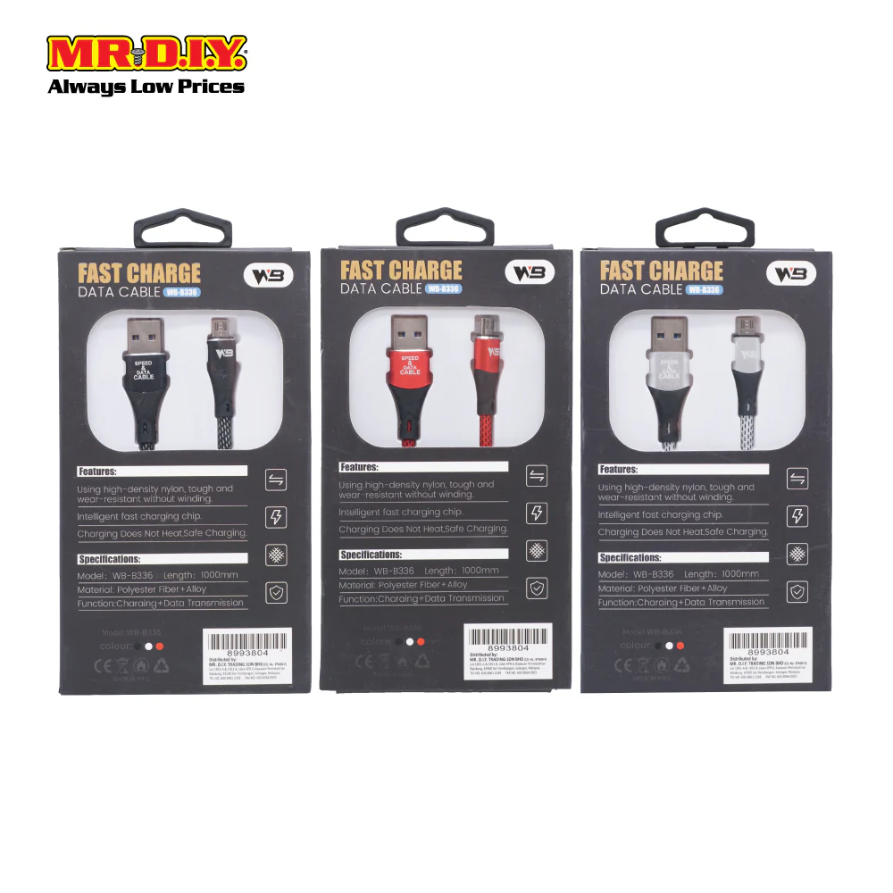 (MR.DIY) 4.1A Micro USB Cable (1 Meter) - Image 4