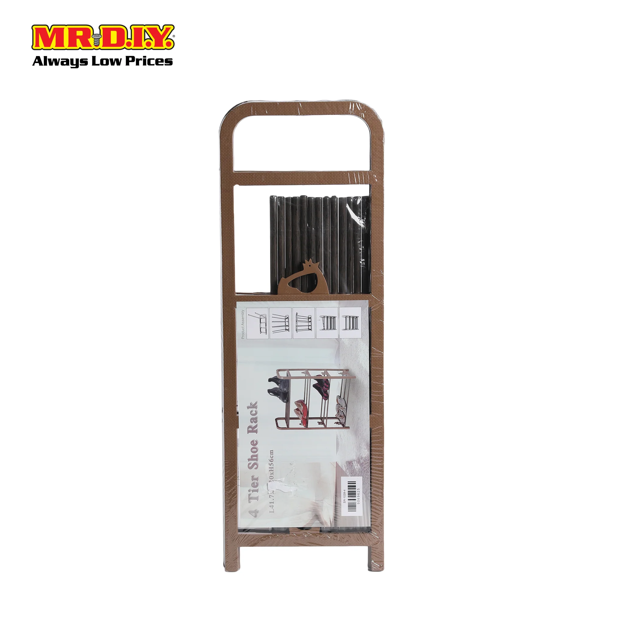 (MR.DIY) 4-Tier Organizer Shoe Rack (41cm x 56cm) - Image 4