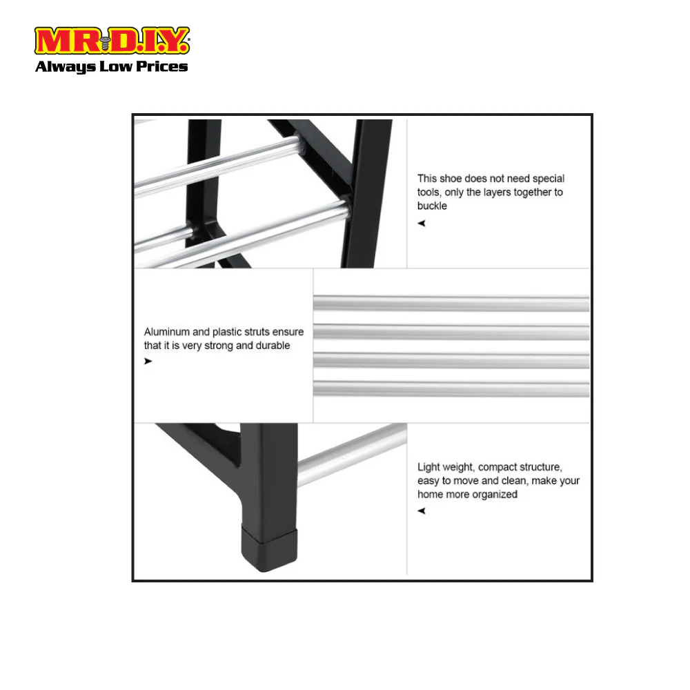 (MR.DIY) 4-Tier Shoe Rack (42cm x 68cm) - Image 5