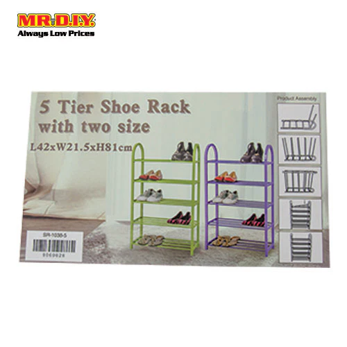(MR.DIY) 5 Tier Shoe Rack SR-1038-5 - Image 3