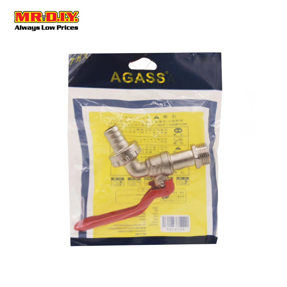 (MR.DIY)  89244  Copper Bib Tap 1/2" (Red handle) - Image 2