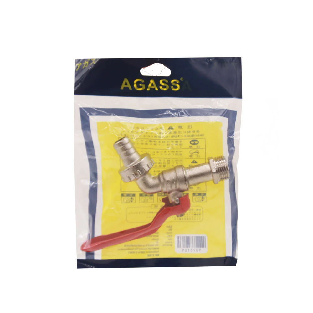 (MR.DIY)  89244  Copper Bib Tap 1/2" (Red handle) - Image 3