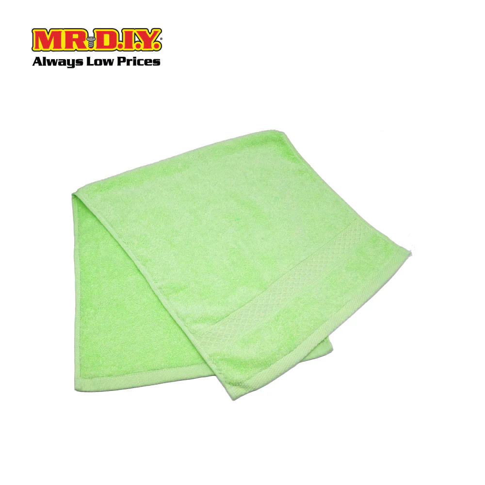 (MR.DIY) Absorbent Soft Cotton Hand Towel (35x75cm) - Green - Color Series - Image 6