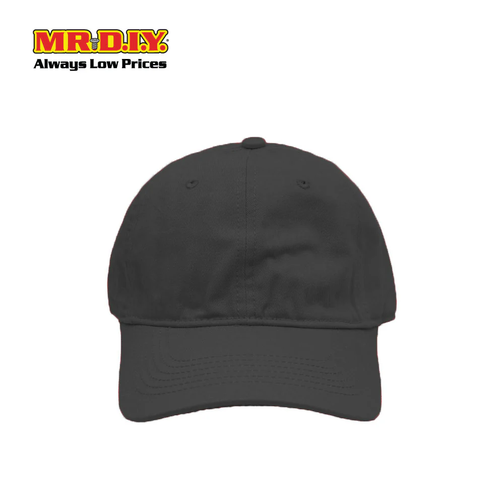 (MR.DIY) Adjustable Cotton Snapback Cap - BLACK - Color Series - Image 3