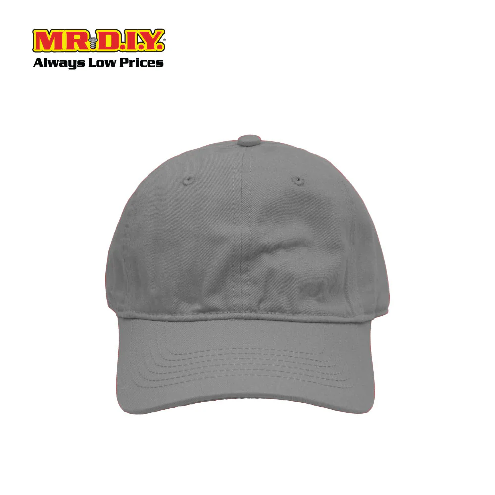 (MR.DIY) Adjustable Cotton Snapback Cap - GREY - Color Series - Image 3