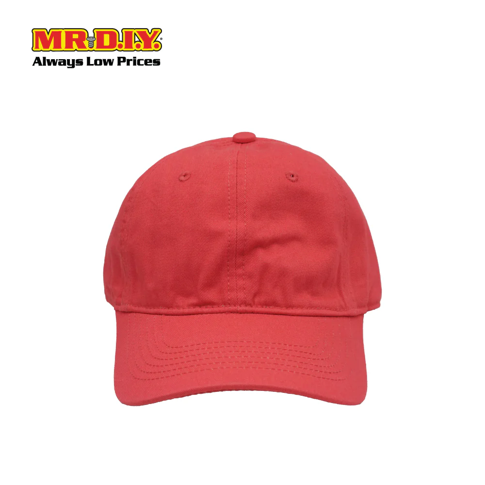(MR.DIY) Adjustable Cotton Snapback Cap - RED - Color Series - Image 4